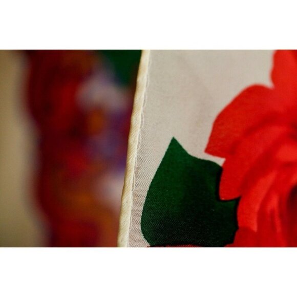 Vintage Liz Claiborne Colourful Floral Silk Hand Rolled Scarf - Picture 5 of 7